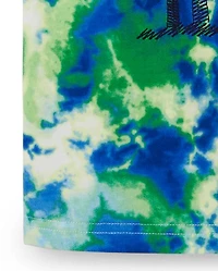 Boys Tie Dye Palm Tree Top - Music Festival