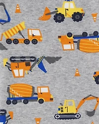 Boys Construction Vehicle Snug Fit Cotton Pajamas - Gymmies