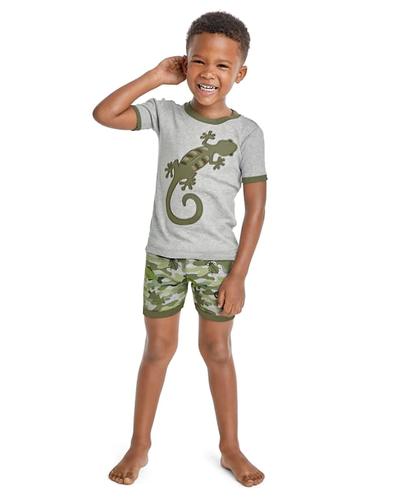 Boys Lizard Snug Fit Cotton Pajamas - Gymmies