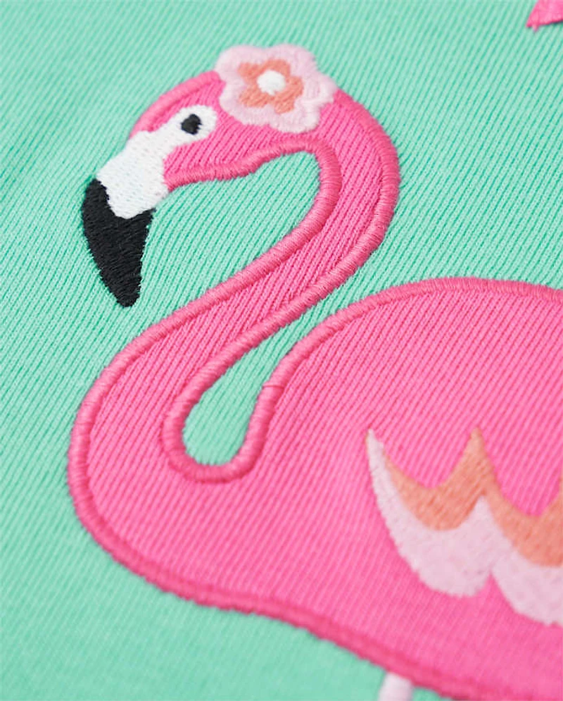 Pyjama Fille Flamingo Snug Fit en coton - Gymmies