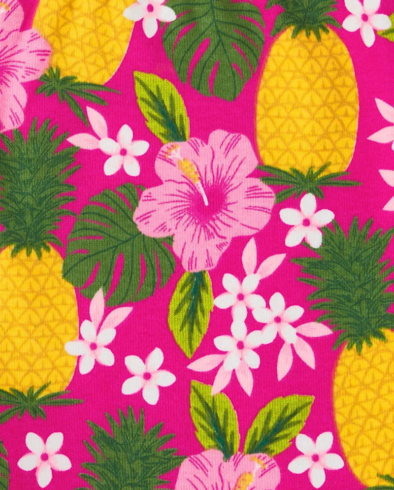 Pyjama Fille Ananas Snug Fit en coton - Gymmies