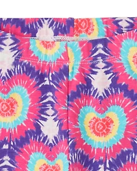 Leggings Capri Fille Tie Dye Heart - Festival de musique