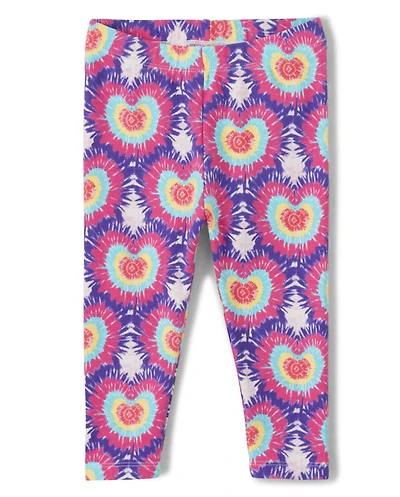 Leggings Capri Fille Tie Dye Heart - Festival de musique