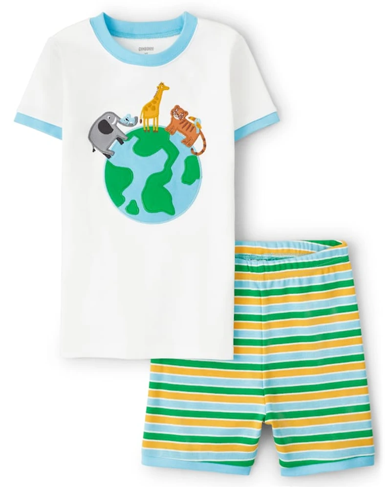 Pyjama ajusté en coton pour enfants Earth - Gymmies