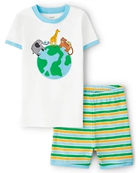Pyjama ajusté en coton pour enfants Earth - Gymmies