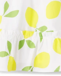 Girls Lemon Ruffle Skort - Citrus & Sunshine