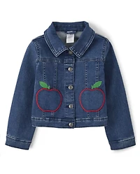 Veste en jean Apple pour filles - Chef de classe