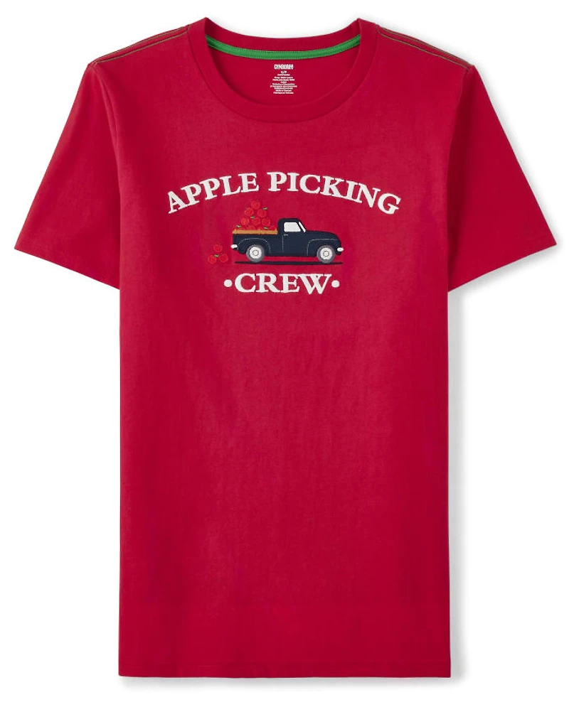 Mens Matching Family Apple Picking Top - Head of the Class