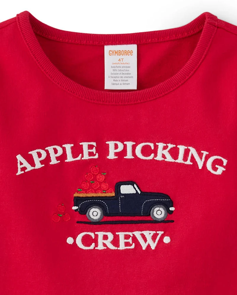 Fille Famille assortie Apple Picking Top - Chef de classe