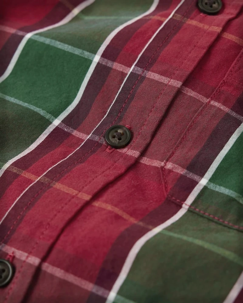 Chemise boutonnée assortie à carreaux pour garçons - Holiday Traditions