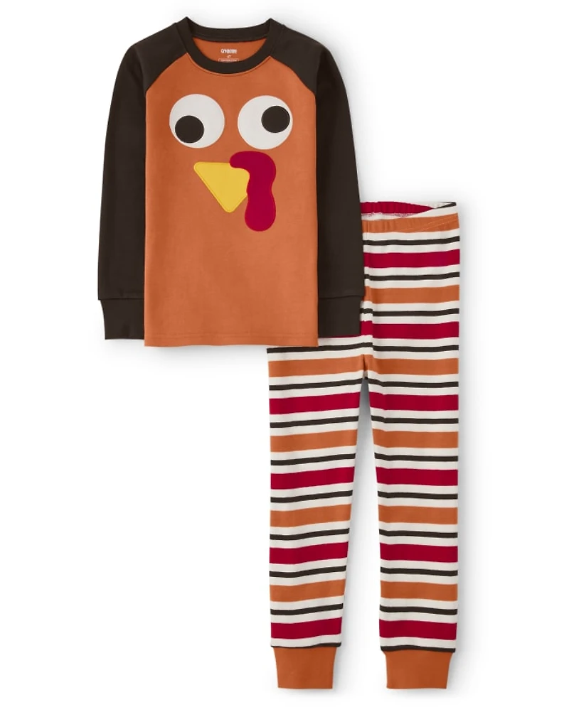 Kids Turkey Snug Fit Cotton Pajamas