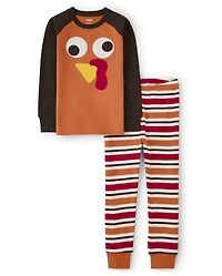 Kids Turkey Snug Fit Cotton Pajamas