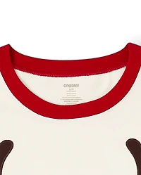 Pyjamas en coton assortis pour toute la famille, motif rennes, adultes