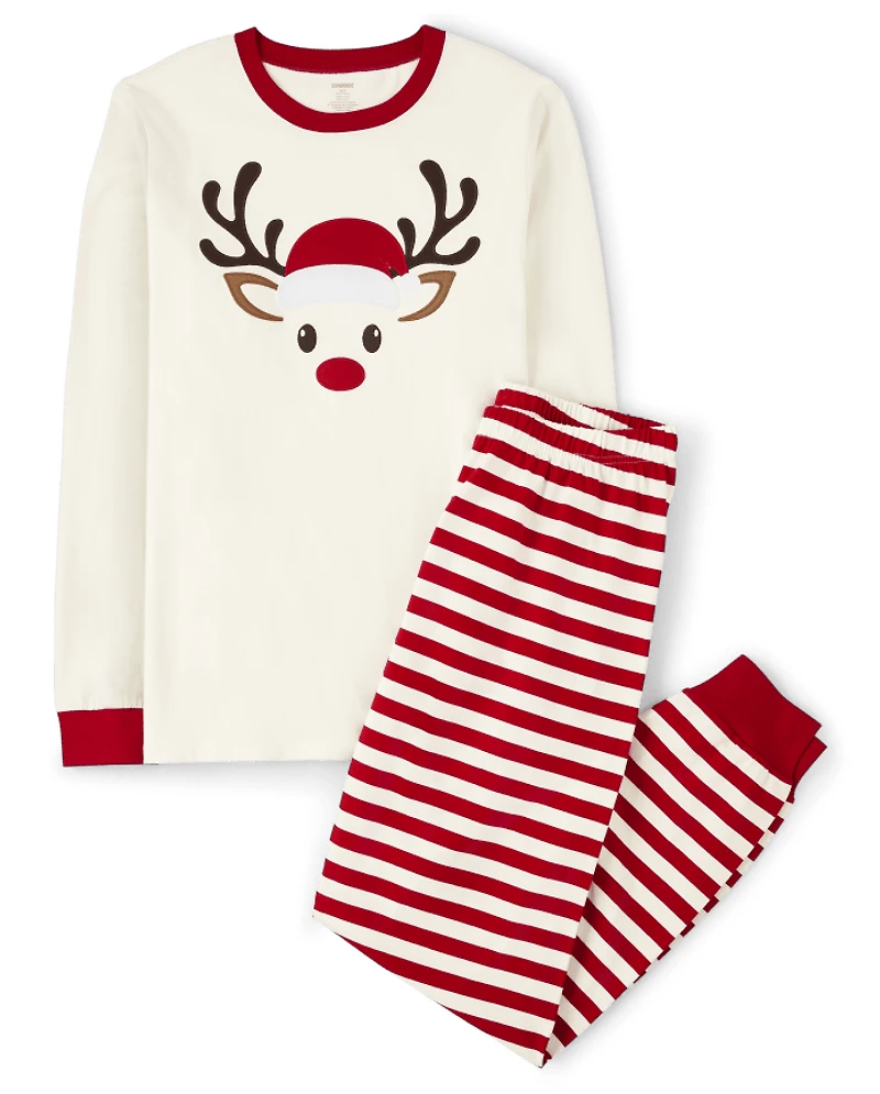Adult Matching Family Reindeer Cotton Pajamas