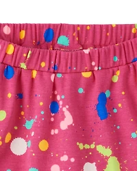 Jupe-short Fille Paint Splatter - Future Artist