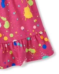 Girls Paint Splatter Skort - Future Artist