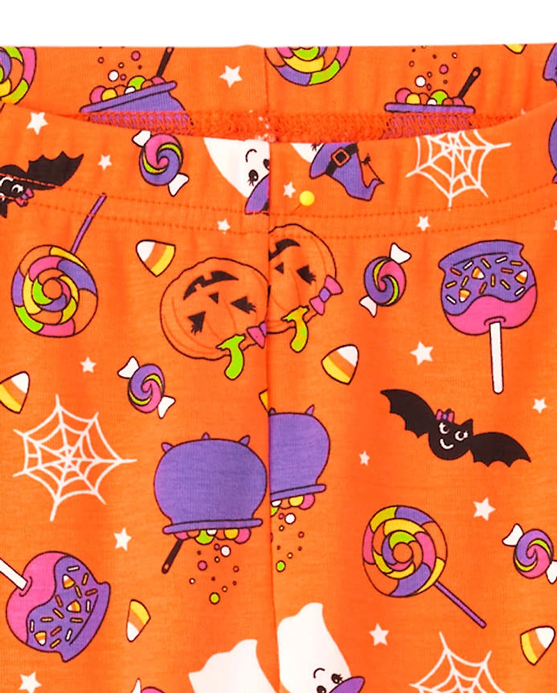 Girls Halloween Leggings - Trick or Treat