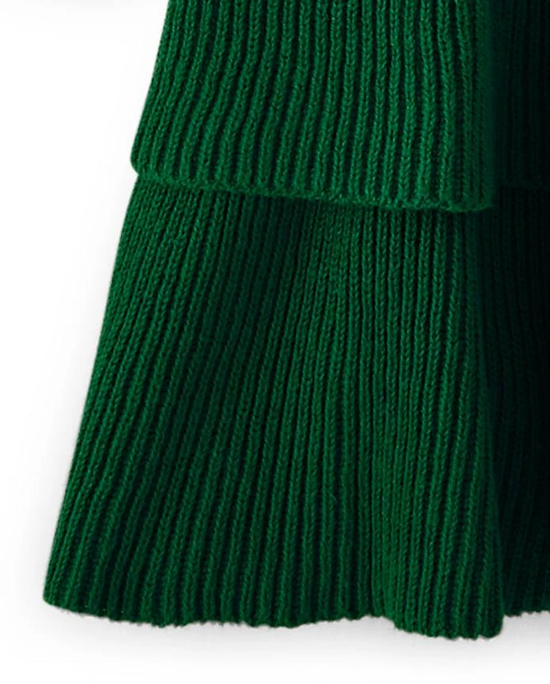 Robe chandail jacquard flocon de neige pour filles - Holiday Traditions