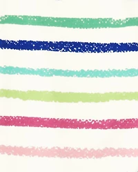 Girls Rainbow Striped Leggings - Future Artist