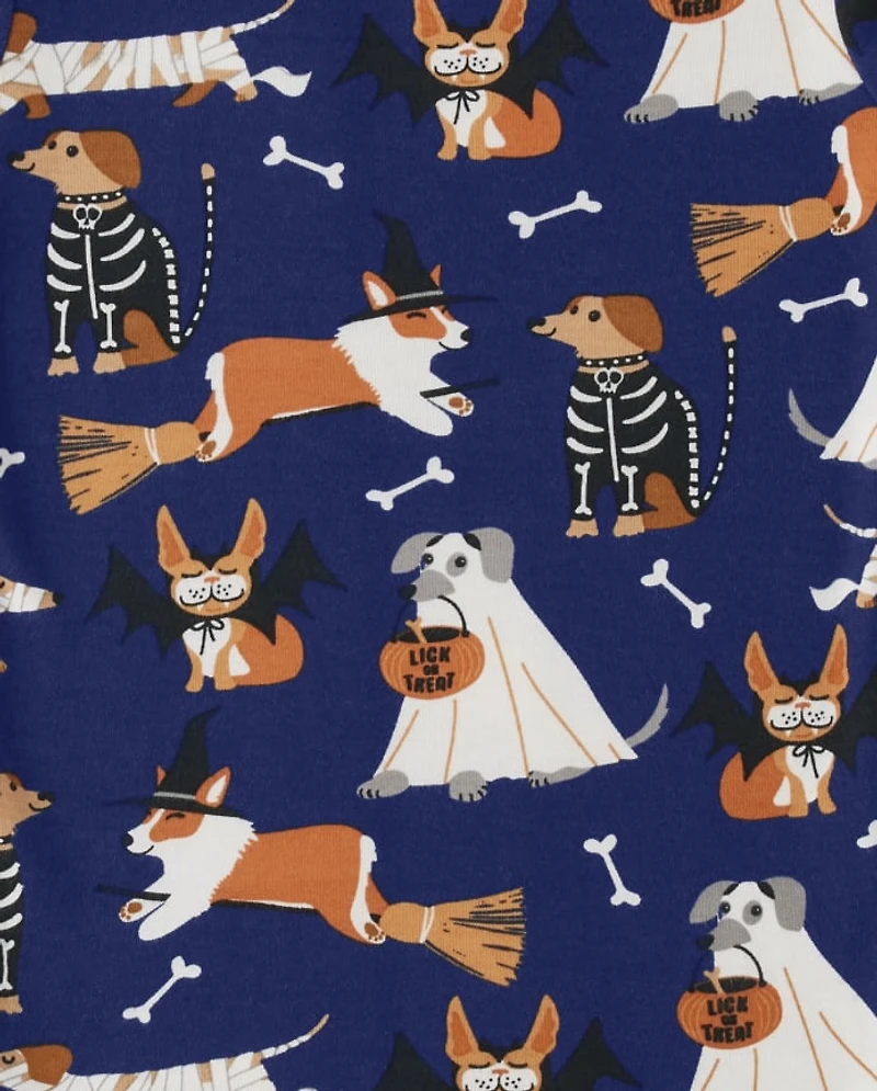 Boys Halloween Dog Snug Fit Cotton Pajamas