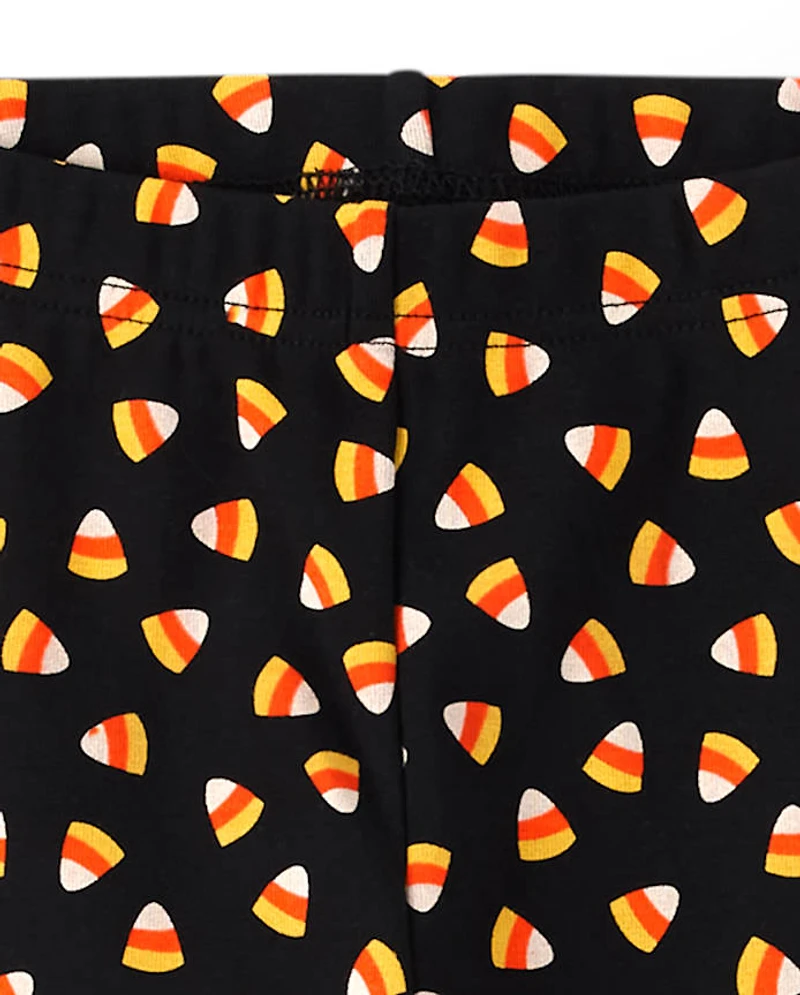 Girls Candy Corn Leggings - Trick or Treat