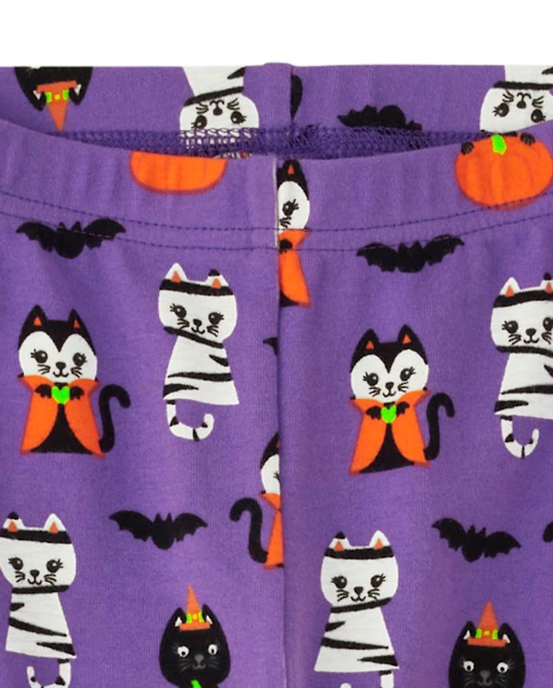 Leggings pour fille et chat - Trick or Treat