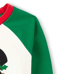 Boys Gingerbread Raglan Top - Holiday Express