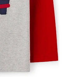 Boys Embroidered Truck Raglan Top - Holiday Express