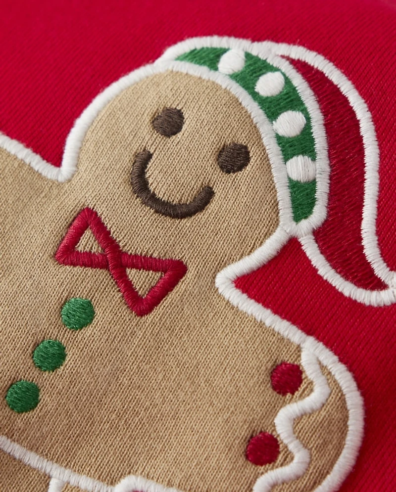Pyjama en coton ajusté motif pain d'épice pour enfants