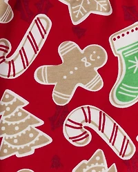 Kids Gingerbread Snug Fit Cotton Pajamas