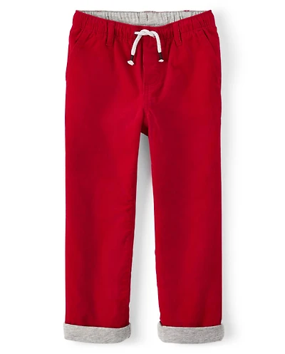 Boys Corduroy Pull On Pants - Holiday Express