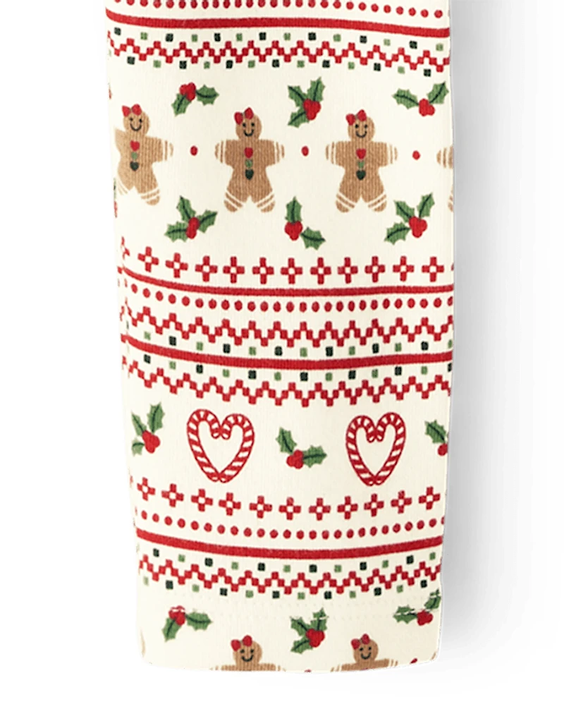 Girls Gingerbread Fairisle Leggings - House