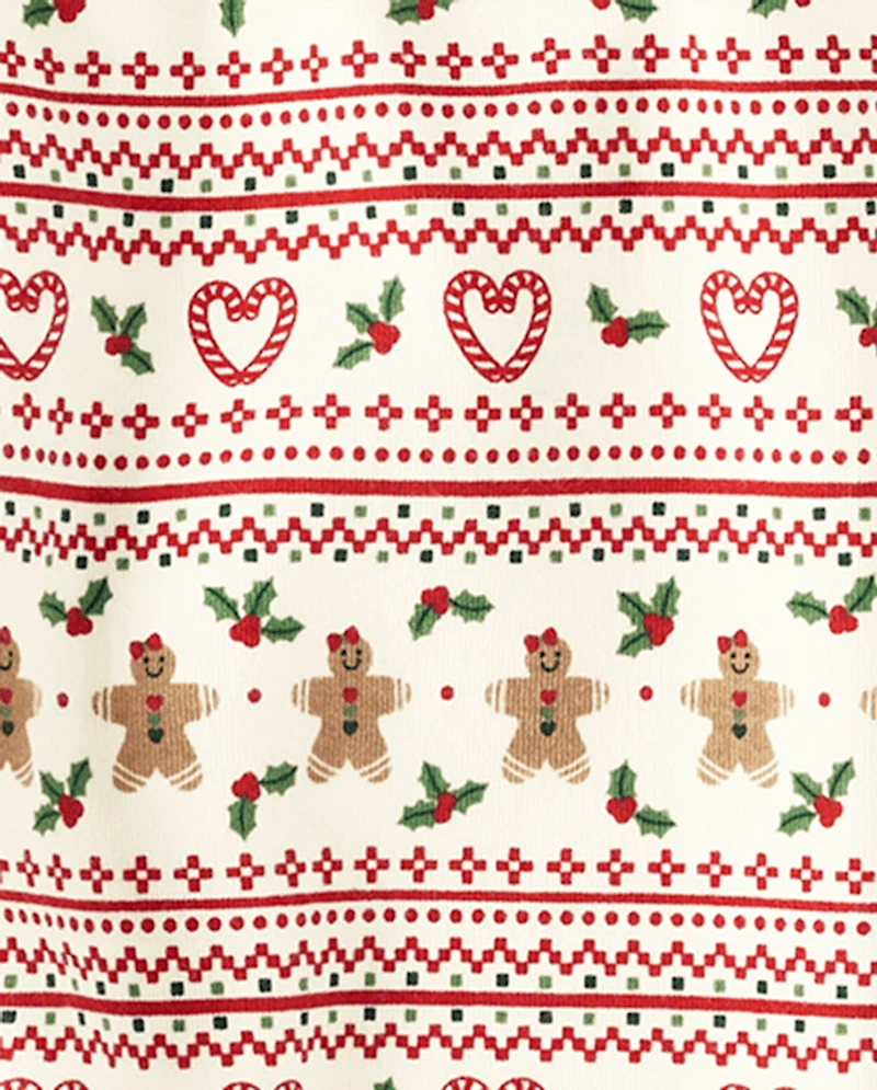 Girls Gingerbread Fairisle Leggings - House