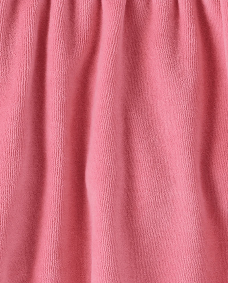 Girls Velour Shirred Skort - Bear Hugs