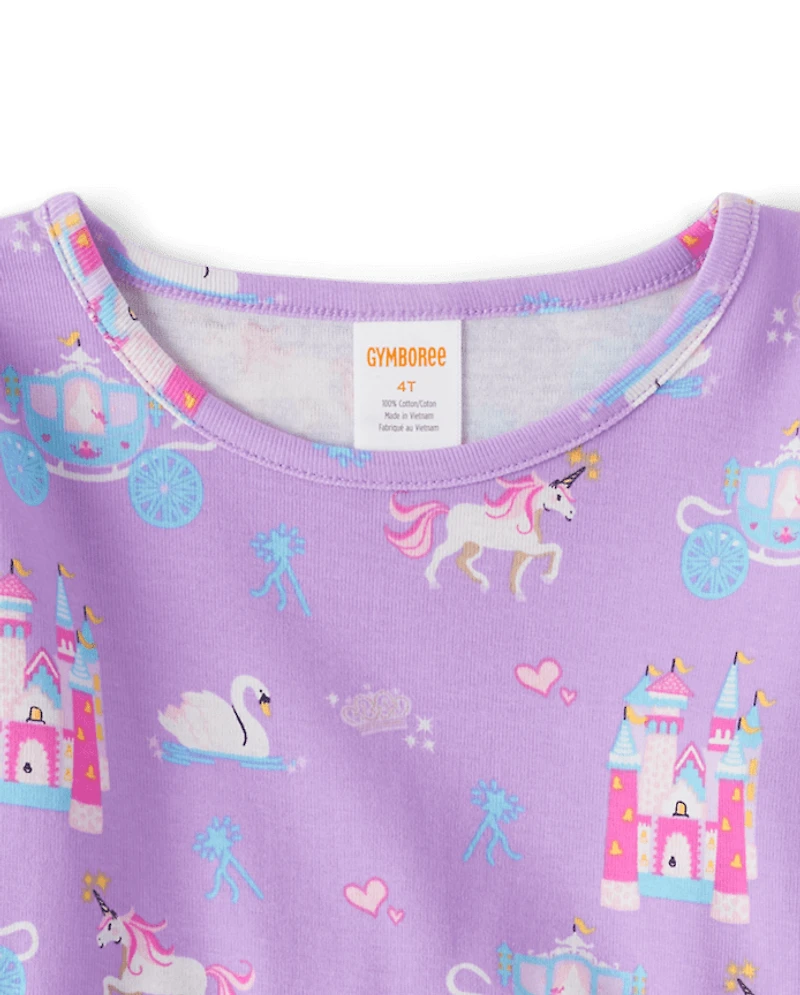 Haut Babydoll Castle Fille - Princesse licorne