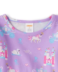 Haut Babydoll Castle Fille - Princesse licorne