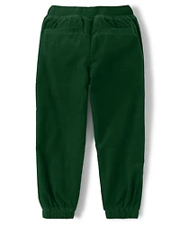 Boys Corduroy Pull On Pants - Gingerbread House