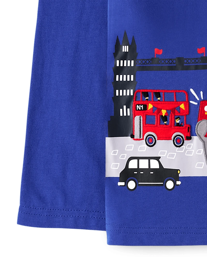 Haut Lémurien brodé pour garçon - London Calling