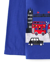 Haut Lémurien brodé pour garçon - London Calling
