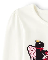 Girls Embroidered Tea Time Top - London Calling
