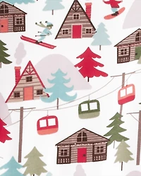 Pyjama en coton ajusté pour enfants, style chalet de ski