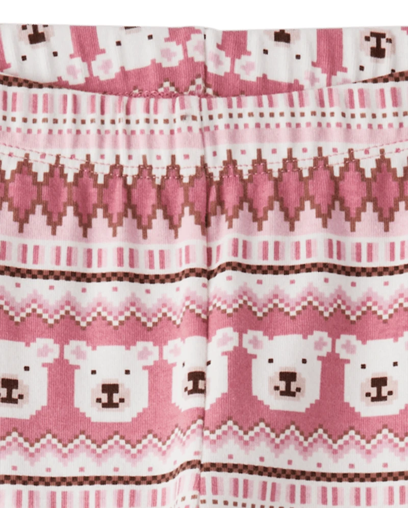 Leggings Fairisle Ours Polaire pour Fille - Bear Hugs
