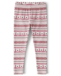Leggings Fairisle Ours Polaire pour Fille - Bear Hugs