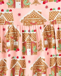 Girls Gingerbread House Babydoll Dress