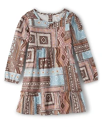 Robe à volants en patchwork pour fille - Little Rocky Mountain