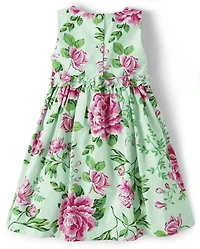 Robe fleurie assortie pour filles - L'heure du thé