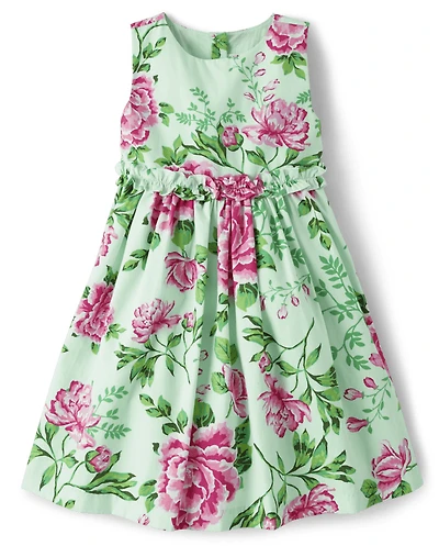 Girls Mommy And Me Floral Dress - Time for Tea