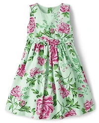 Girls Mommy And Me Floral Dress - Time for Tea