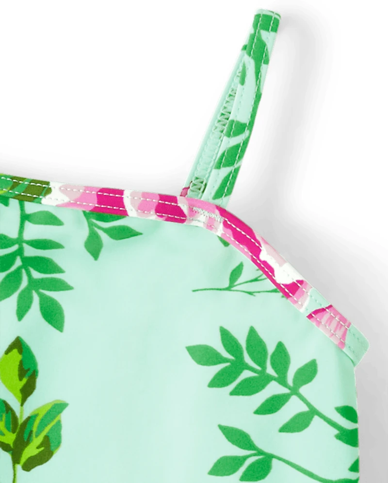 Maillot de bain une pièce fleuri pour filles - Splish-Splash