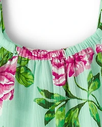 Cache-maillot fleuri à volants pour filles - Splish-Splash